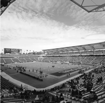  ?? KIRBY LEE, USA TODAY SPORTS ?? The Chargers will play home games at StubHub Center in Carson, Calif., for the next two seasons.