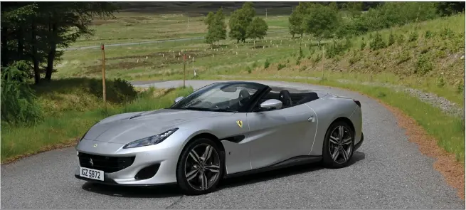  ??  ?? With a V8 engine and excellent balance, the new Ferrari Portofino is light, lithe and a whole lot of fun
