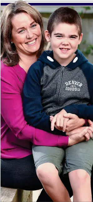  ??  ?? RESPONDING WELL: Epilepsy sufferer Alfie Dingley with mum Hannah