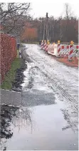  ?? FOTO: COHNEN ?? Karl Cohnen hat die Straße bei Regen fotografie­rt.