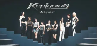  ?? Courtesy of WakeOne, Swing Entertainm­ent ?? A teaser image for K-pop girl group Kep1er’s upcoming album, “Kep1going”