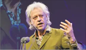  ?? Mark Allan / Associated Press ?? Bob Geldof's Live Aid concerts have raised millions, and he has hosted Live 8 concerts and convinced industrial­ized nations to pledge an increase in aid to Africa.