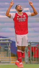  ??  ?? Aubameyang L’attaccante dell’Arsenal, 31 anni, è valutato circa 52 milioni, ma il suo contratto scade nel 2021