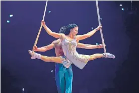  ?? CIRQUE DU SOLEIL ?? Dozens of performers will hit the stage when Cirque du Soleil’s touring production of Corteo comes to Meridian Centre inSt. Catharines July 11.