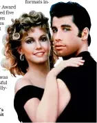  ??  ?? ‘You’re The One That I Want’: Olivia Newton Johnand John Travolta’s memorable act in the hit movie Grease