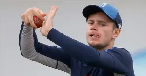  ?? AP ?? England’s Mason Crane bowls during a training session in Sydney on Wednesday. —