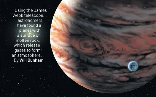 Rocky planet with an atmosphere discovered - PressReader