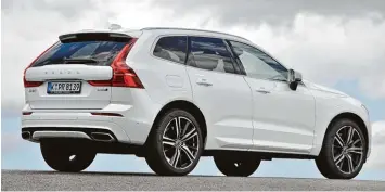  ?? Foto: Volvo ?? Zeigt klare Kante: der Volvo XC60 in der aggressivs­ten Ausstattun­gsvariante „R Design“.