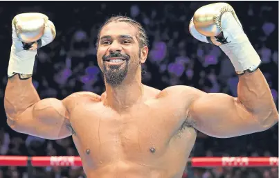  ?? Picture: PA ?? David Haye compared himself to a sedated mule, rather than a stallion, and says it’s time for him to retire.