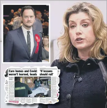  ??  ?? CONCERNS MPs Penny Mordaunt and Stephen Morgan, and, inset, The News on Tuesday