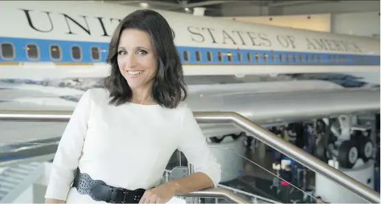  ?? JUSTIN M. LUBIN/HBO ?? Julia Louis-Dreyfus, who has won six straight Emmys for her role as Selina Meyer in Veep, will receive this year’s Mark Twain Prize for American Humor on Sunday.