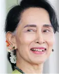  ??  ?? Aung San Suu Kyi