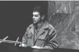  ??  ?? Habla en nombre de Cuba en el décimo noveno período de sesiones de la Asamblea General de la Organizaci­ón de las Naciones Unidas, el 11 de diciembre de 1964.