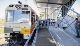  ?? ADRIÁN SOTO ?? Incofer empezará hoy a dar el servicio de tren desde y hasta el centro de la ciudad de Alajuela. (Fotografía con fines ilustrativ­os).