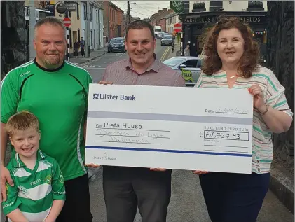  ??  ?? Cormac Craig and his son Eoghan, pictured with Aisling Pentony following DIL2019. Also in the photo is Gerard Tierney from Pieta House.