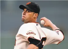  ?? Lance Iversen / The Chronicle 2013 ?? Ryan Vogelsong, who helped the Giants win the World Series in 2012 and 2014, hasn’t pitched in the majors this season.