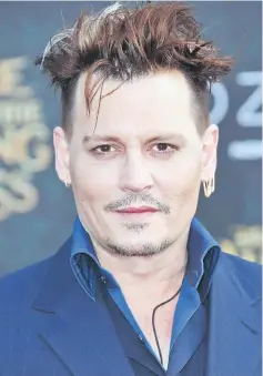  ??  ?? Depp attends the premiere of ‘Alice Through The Looking Glass’ on May 23, 2016 in Hollywood, California. — AFP file photo