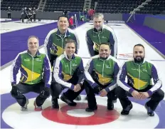  ?? SUPPLIED PHOTO VIA THE CANADIAN PRESS ?? Members of the Brazilian curling team are seen in this handout photo.