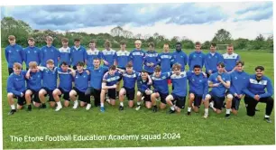  ?? ?? The Etone Football Education Academy squad 2024