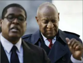  ?? MATT SLOCUM — THE ASSOCIATED PRESS ?? Bill Cosby arrives during jury deliberati­ons in his sexual assault retrial Thursday at the Montgomery County Courthouse in Norristown.