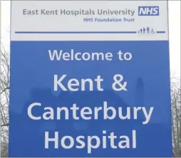  ??  ?? The East Kent hospitals trust admits to breaking the cap on agency staff rates up to 150 times a week