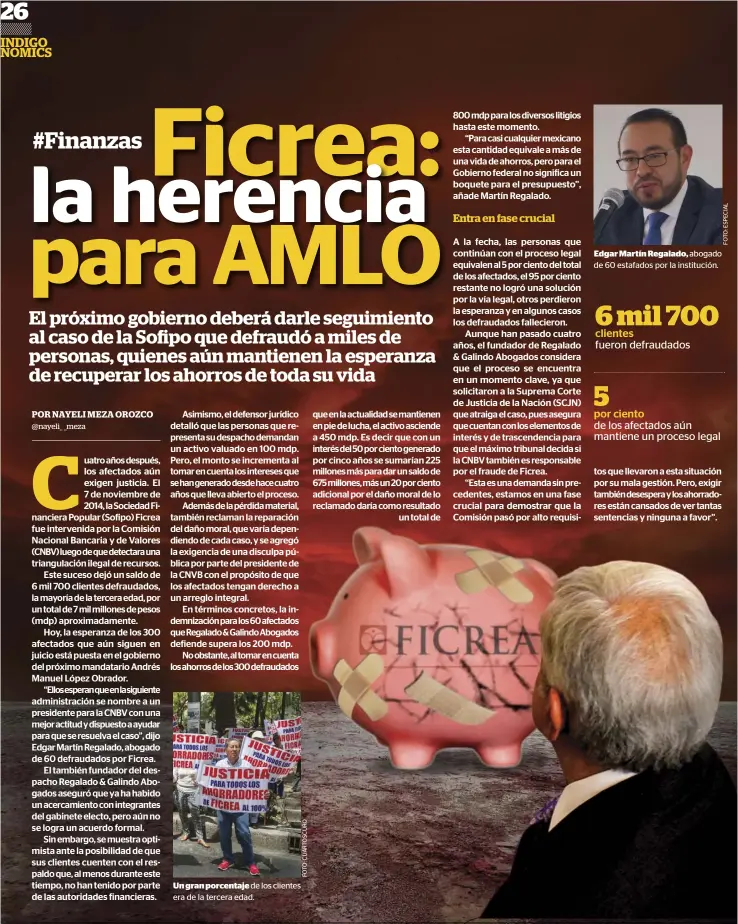  ??  ?? Un gran porcentaje de los clientes era de la tercera edad. edgar martín regalado, abogado de 60 estafados por la institució­n.