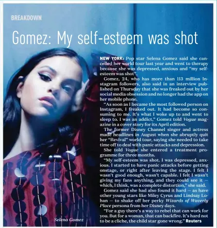  ??  ?? Selena Gomez