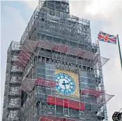  ??  ?? The 160-year-old Elizabeth Tower, which houses Big Ben, is undergoing a £60m renovation