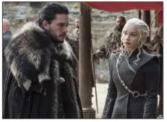  ??  ?? and Emilia Clarke are among the cast of HBO’s Game of Thrones. The series has loads of fans, but there is a safe space for those who have chosen, for whatever reason, not to watch the show. Kit Harington