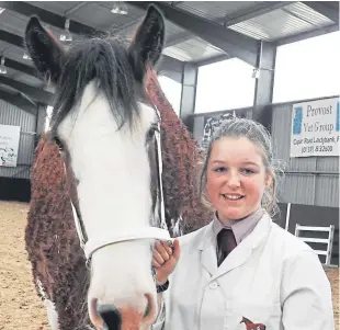  ??  ?? Winning young handler Keira Gowans of Memus, Angus.