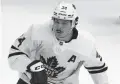  ??  ?? The Maple Leafs' Auston Matthews skates during the first period against the Penguins in Pittsburgh on Feb. 18.