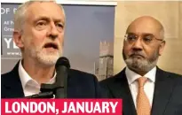  ??  ?? January 10: With Labour leader Jeremy Corbyn