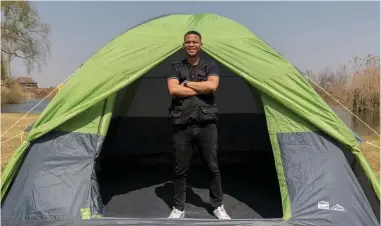  ??  ?? Tshirelets­o Mokate is all about giving South Africans a different experience through camping.