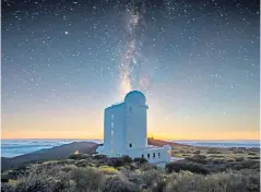  ?? ?? g Look up: visit the astronomic­al observator­y in
Teide National Park and learn to identify the major stars