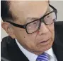  ??  ?? Li Ka-shing