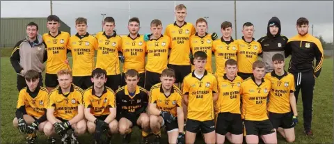  ??  ?? The Askamore-Kilrush under-20 football team who lost out in the Roinn 1 final to Horeswood.