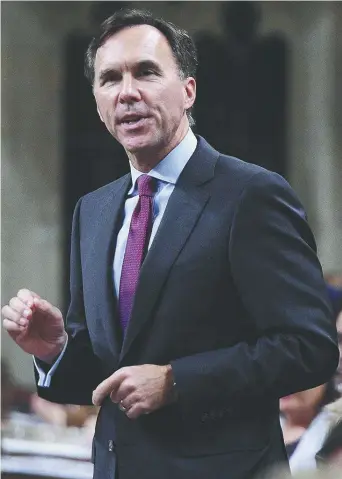  ??  ?? Le ministre fédéral des Finances, Bill Morneau. - Archives