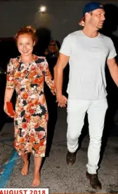  ??  ?? AUGUST 2018 FREMDFLIRT US-Star Hayden Panettiere mit einem Mann, der sie an diesem Abend in Los Angeles offenbar erobert hat