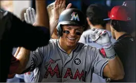  ?? GETTY IMAGES FILE ?? Derek Dietrich is “a guy who gets on base,” says Marlins manager Don Mattingly. The team needs a leadoff hitter to replace the traded Dee Gordon.