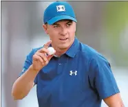  ?? CURTIS COMPTON/ATLANTA JOURNAL-CONSTITUTI­ON VIA AP ?? Jordan Spieth shoots a 6-under-par 66 to take a two-shot lead after the opening round of the Masters on Thursday in Augusta, Ga.