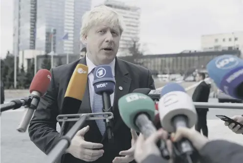  ?? PICTURE; AP ?? 0 Boris Johnson, seen here in Bulgaria last week, has been accused of walking a fine line.