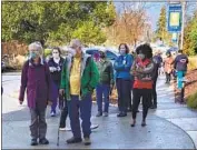  ?? Cici Winiger ?? MENDOCINO COUNTY residents line up for vaccinatio­ns at Adventist Health Ukiah Valley.