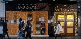  ??  ?? DEVASTATIO­N: Café de Paris in Central London has closed after 100 years