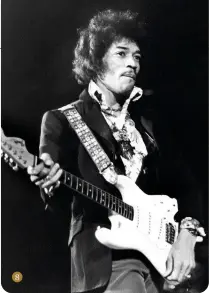  ?? ?? 8. While early 60s Strats may remain the purist’s favourite, CBS-era Strats powered much of Hendrix’s career and sounded great – though Jimi and tech Roger Mayer fettled them a lot 8