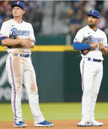  ?? TONY GUTIERREZ/AP ?? The Rangers invested a lot of money into Corey Seager, left, and Marcus Semien. They’re beginning to shine.