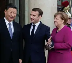  ?? DR ?? Os líderes europeus reuniram com o Presidente chinês