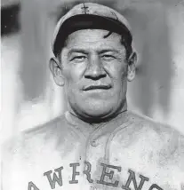  ?? THE ASSOCIATED PRESS/FILES ?? In 1913, the news broke that Jim Thorpe had played semi-pro baseball, sparking a scandal that cost him his gold medals in the decathlon and pentathlon at the 1912 Olympics. Anita Defrantz says that decision had more to do with racism than amateurism.