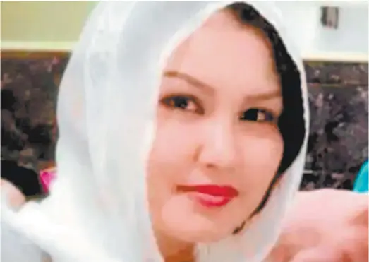  ??  ?? Hazara woman Sadif Karimi.