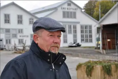  ?? JAN-OLE EDBERG ALFONS HÅKANS ?? VD FÖR ALFONS HÅKANS. Här är Joakim Håkans fotografer­ad vid Runsala båtvarv.