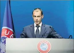  ?? RICHARD JUILLIART / AP ?? El presidente de la UEFA, Aleksander Ceferin